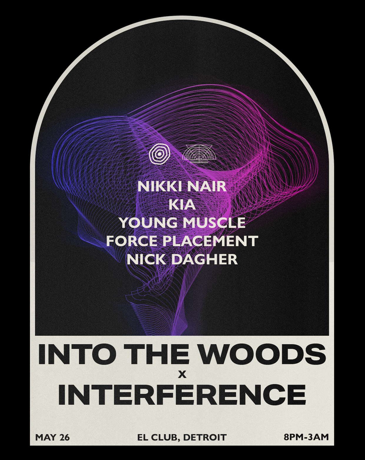 Into The Woods LA x Interference Detroit - Página frontal