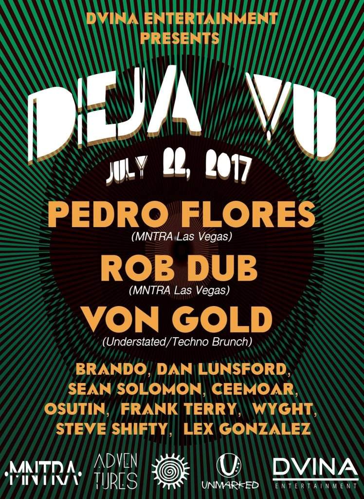Dvina presents Pedro Flores & Rob Dub - フライヤー表