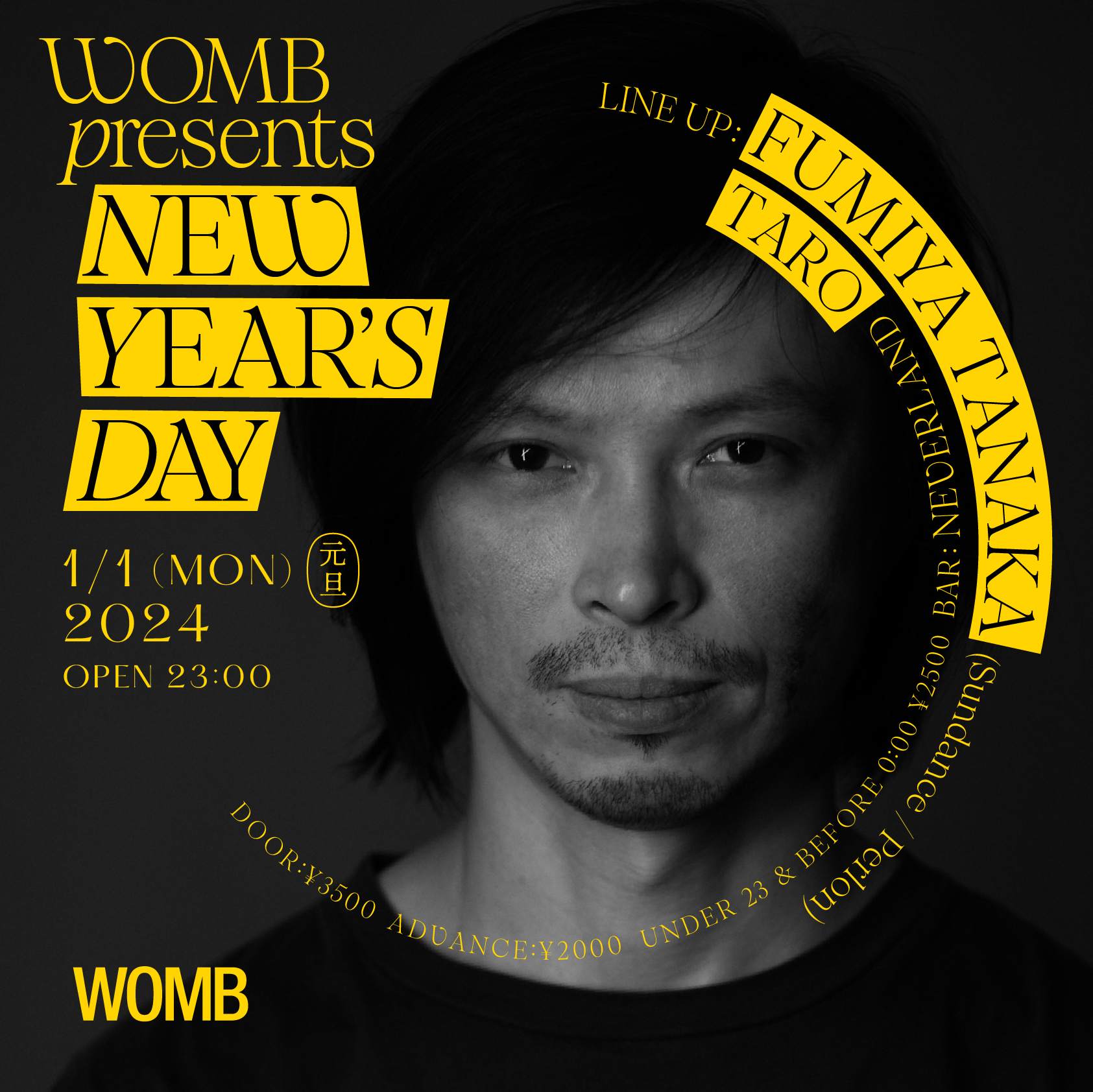 WOMB PRESENTS NEW YEAR'S DAY - Página frontal