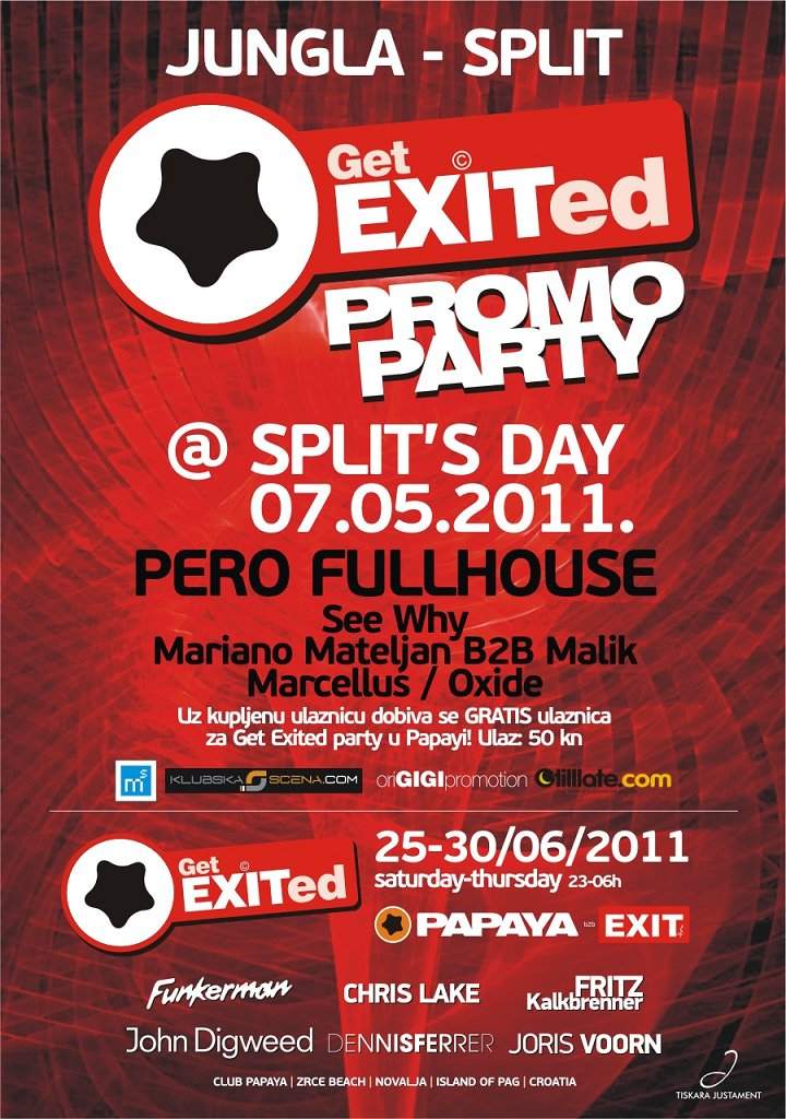 Getexited Promo Party - フライヤー表