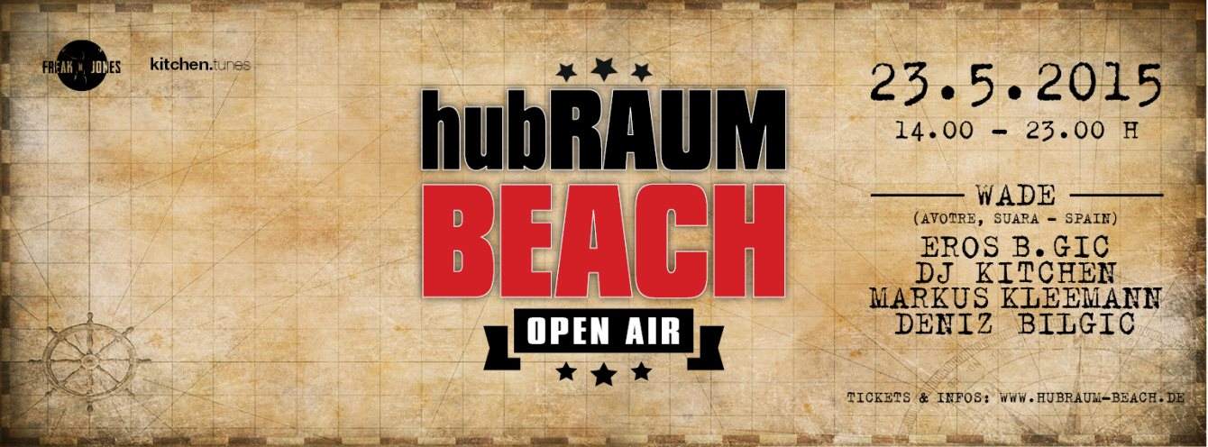 Hubraum Beach Open Air - フライヤー表