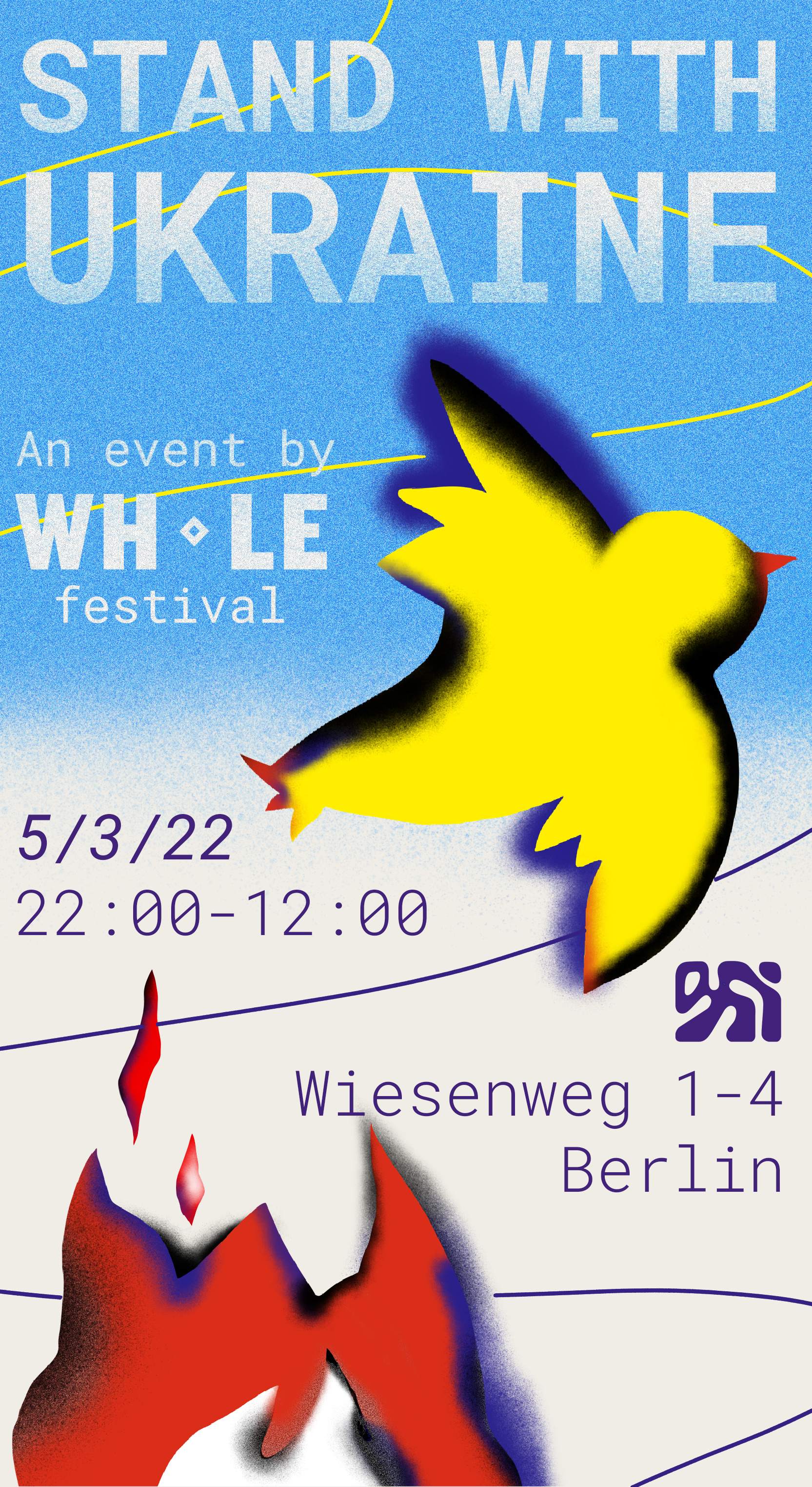 Stand with Ukraine by Whole Festival - フライヤー表
