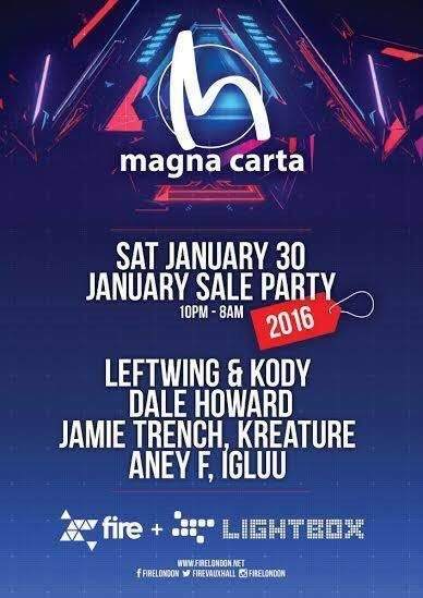 Magna Carta January Sale Party - フライヤー表