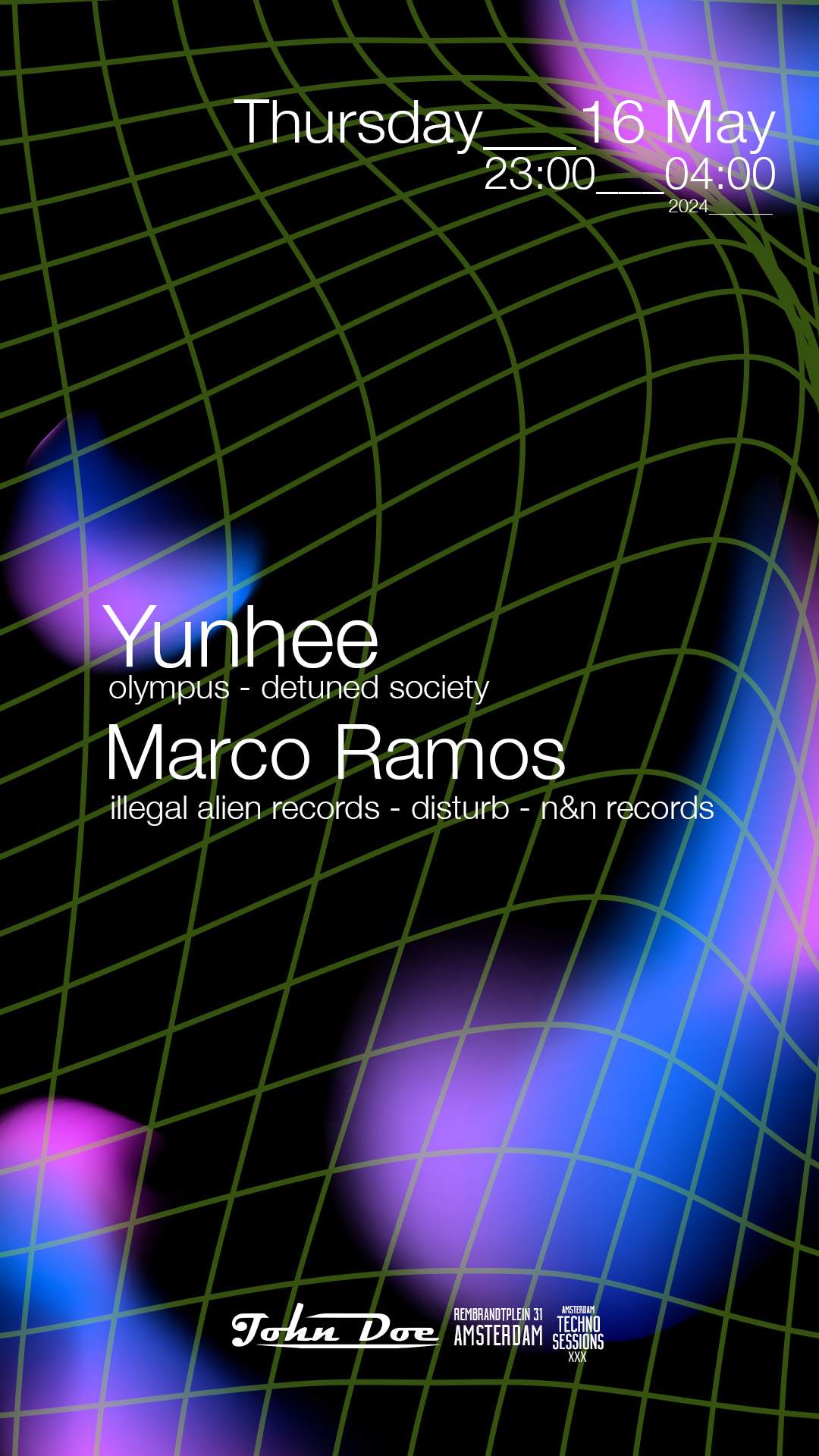 Amsterdam Techno Sessions w/ Yunhee & Marco Ramos - Página frontal