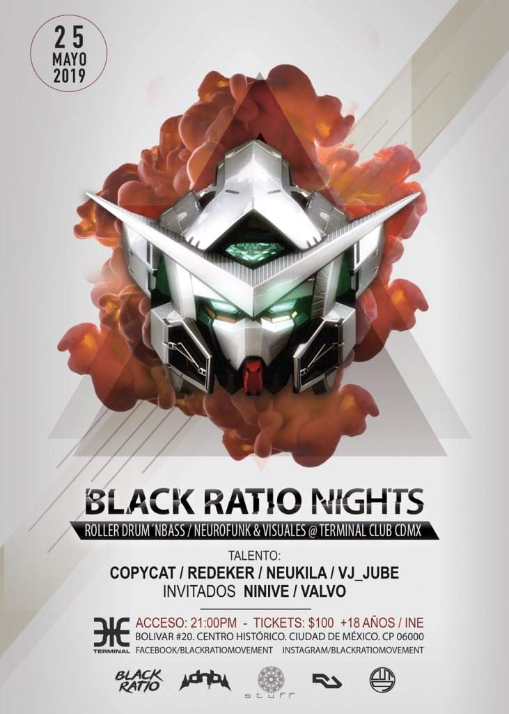 Black Ratio - DNB-Night - フライヤー表