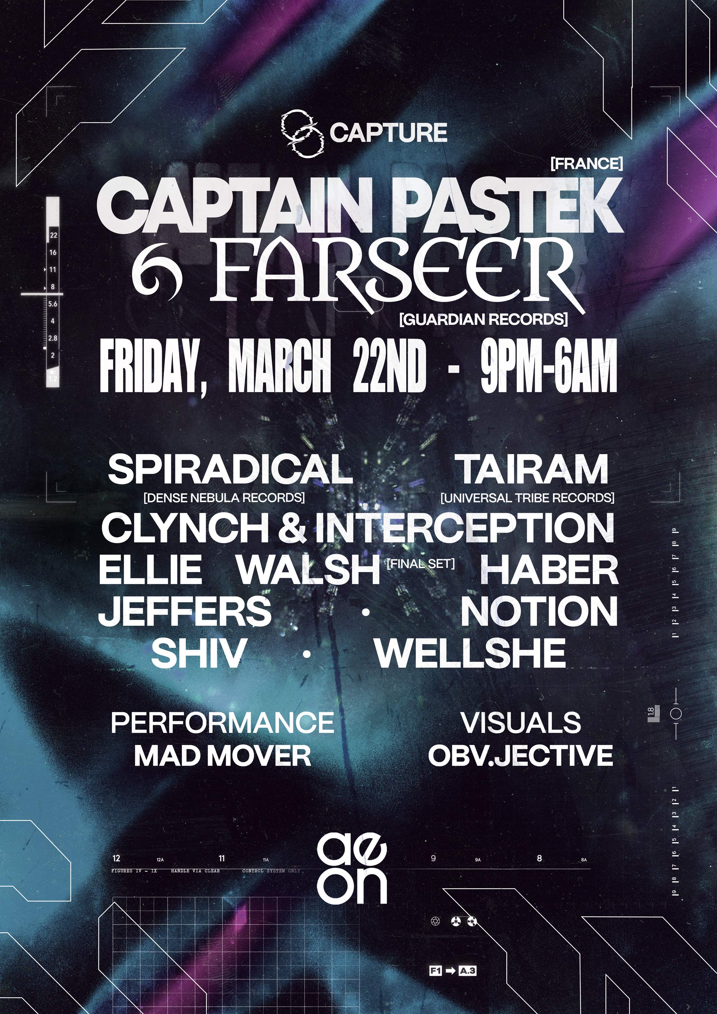 Capture pres. Captain Pastek & Farseer - Página frontal