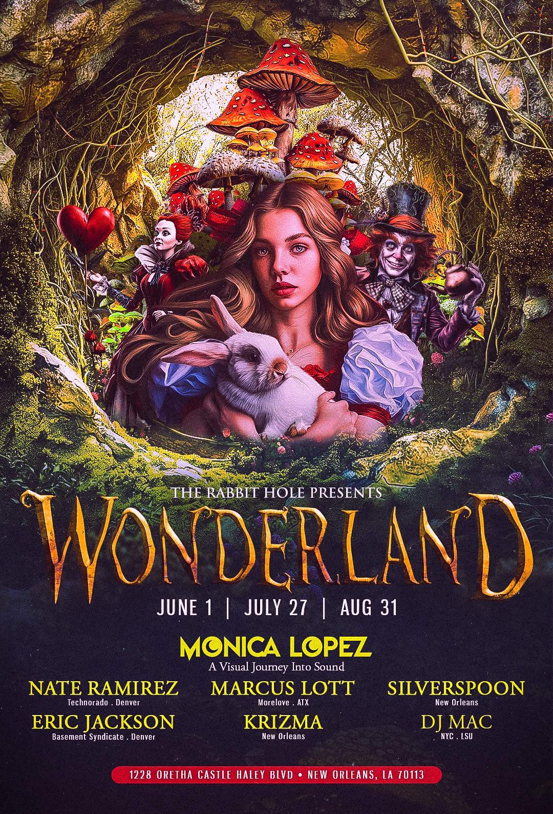 Wonderland: A Visual Journey Into Sound - フライヤー表