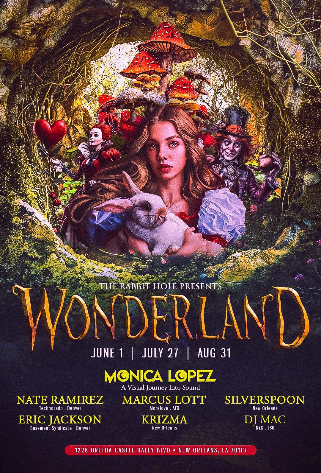 Wonderland: A Visual Journey Into Sound at The Rabbit Hole, New Orleans