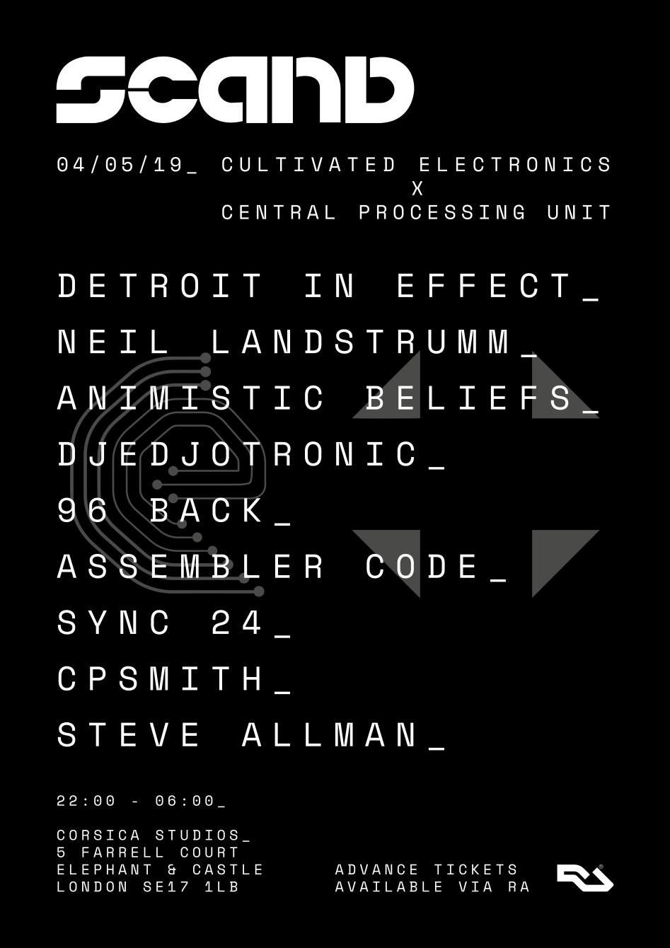 Scand presents: Cultivated Electronics X Central Processing Unit - Página frontal