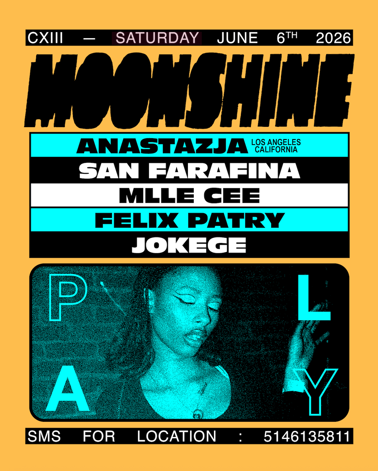 Moonshine PLAY at SMS 514.613.5811 FOR LOCATION, Montreal