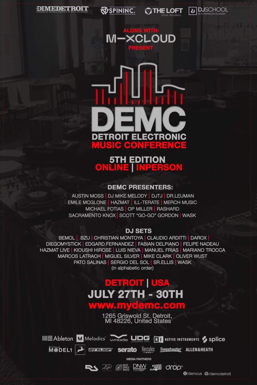 Demc - Detroit Electronic Music Conference - 5th Edition - フライヤー裏