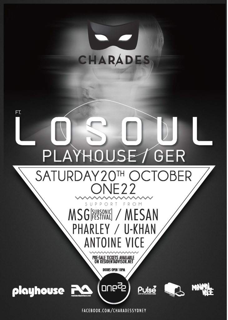 Charades Feat. Losoul (Playhouse/Germany) - Página frontal