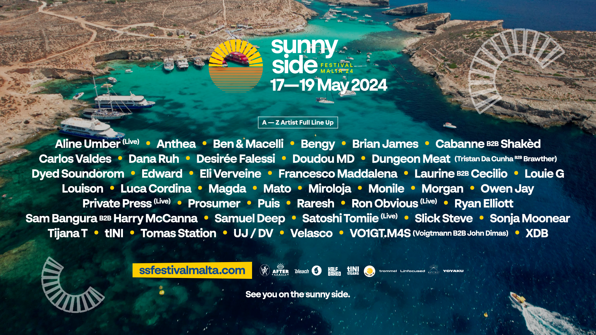 Sunny Side Festival Malta 24' - フライヤー表