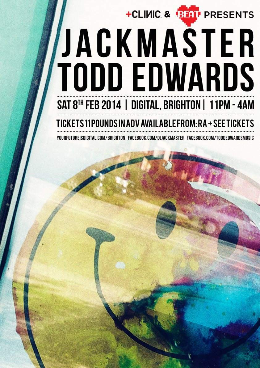 Love Beat and Clinic+ presents Jackmaster & Todd Edwards - Página frontal