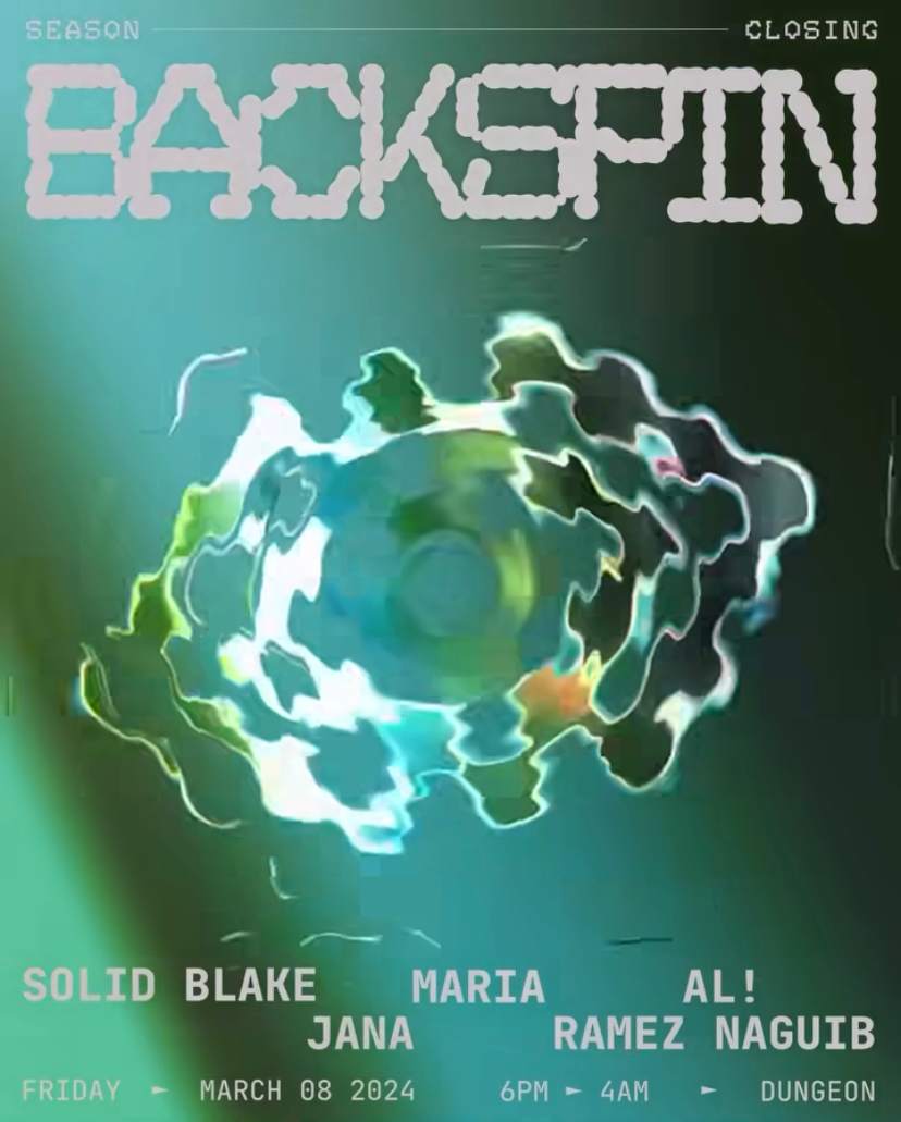 BackSpin Season Closing - フライヤー表