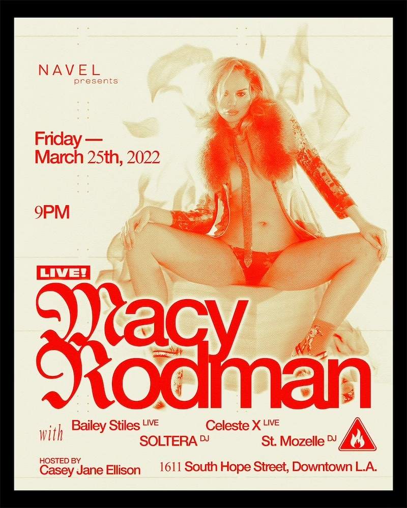 Macy Rodman with Celeste X, Bailey Stiles, Soltera (DJ), & St. Mozelle (DJ) - Página frontal