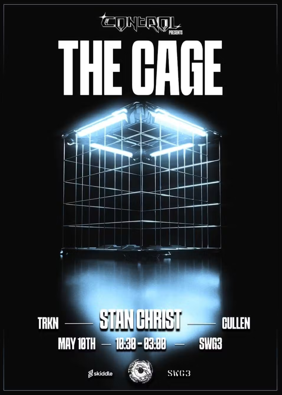 Control Presents The Cage - Página frontal