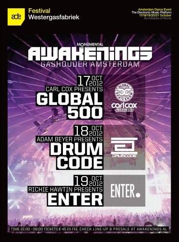 ADE Awakenings: Adam Beyer presents Drumcode - Página frontal