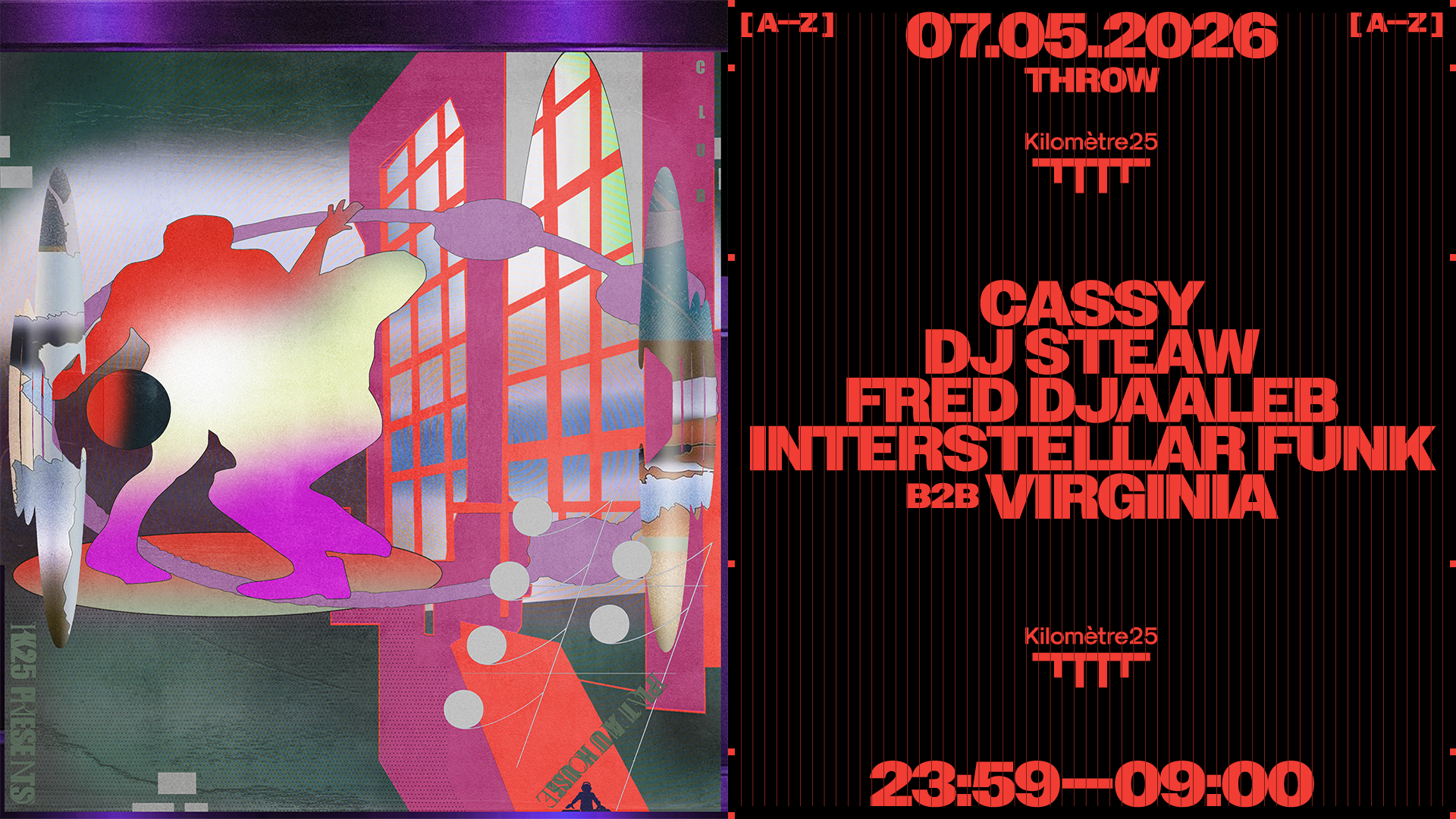 THROW: DJ Steaw, Cassy, VIRGINIA B2B Interstellar Funk at Kilomètre25 ...