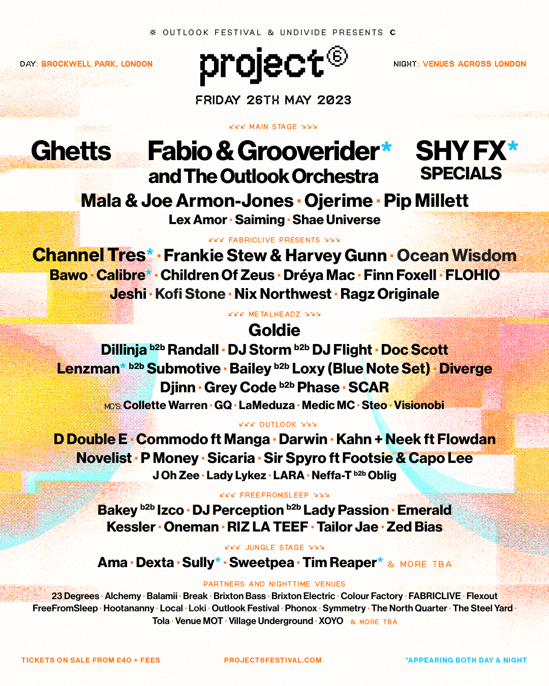 Project 6 Festival - Página frontal