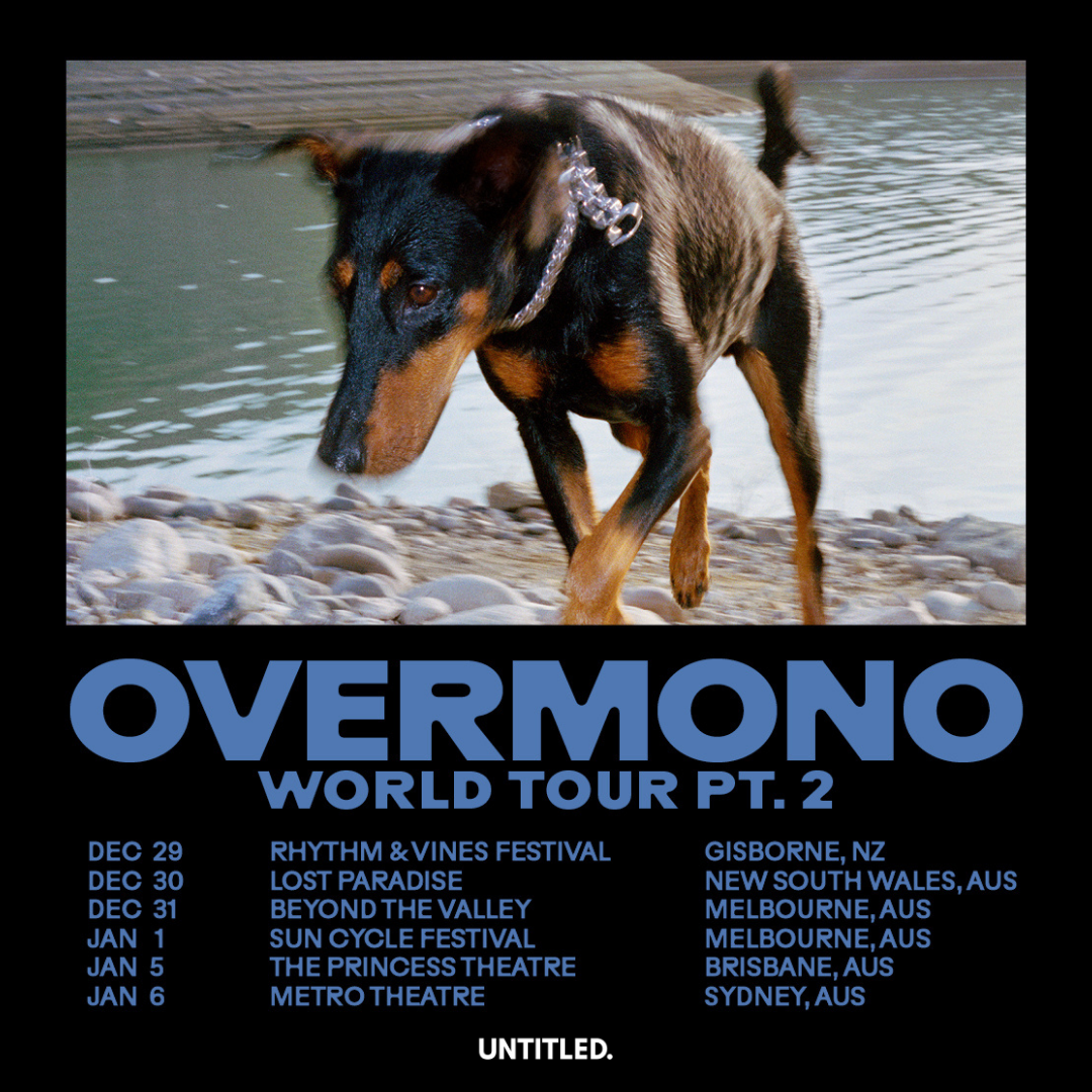 Overmono World Tour Pt.2 Australian Shows 2024 - フライヤー表