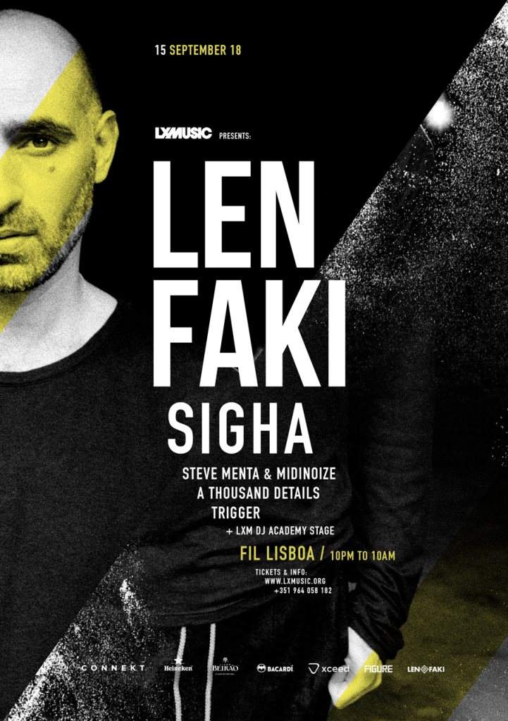 Lx Music presents Len Faki - Página trasera