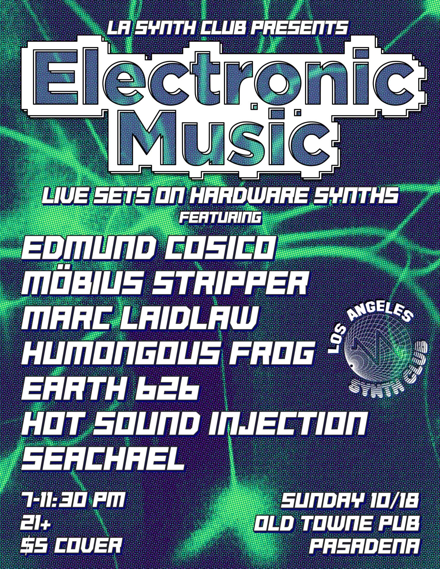 LA Synth Club presents Electronic Music at Old Towne Pub, Los Angeles