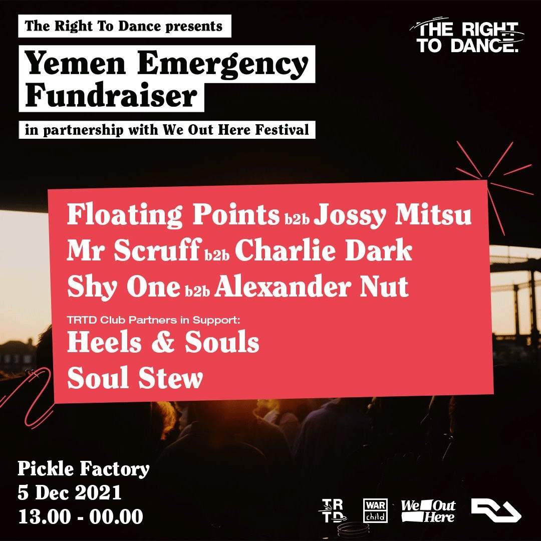 The Right To Dance x We Out Here: Yemen Emergency Fundraiser - Página frontal