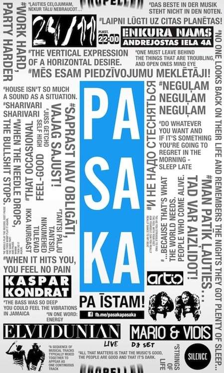 Pasaka - フライヤー表