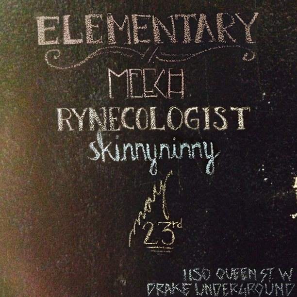 Elementary ft Rynecologist & Meech - フライヤー表