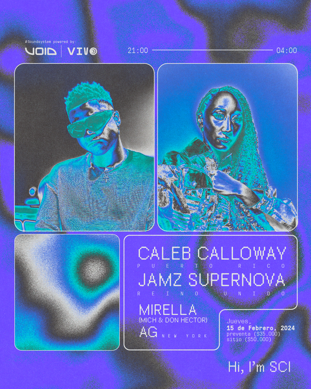 Caleb Calloway/ Jamz Supernova/ MIRELLA/ AG - フライヤー表