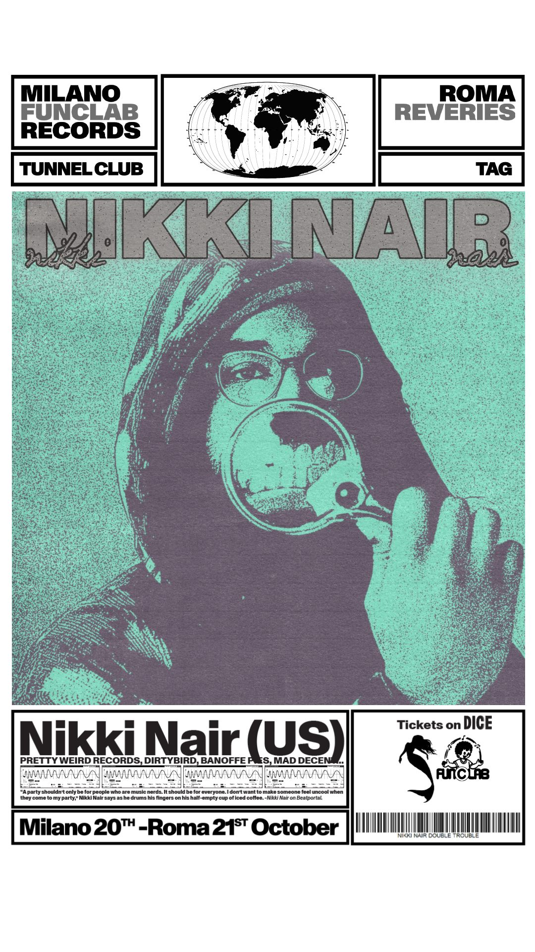 Reveries & Funclab Records present: Nikki Nair (US) - フライヤー表