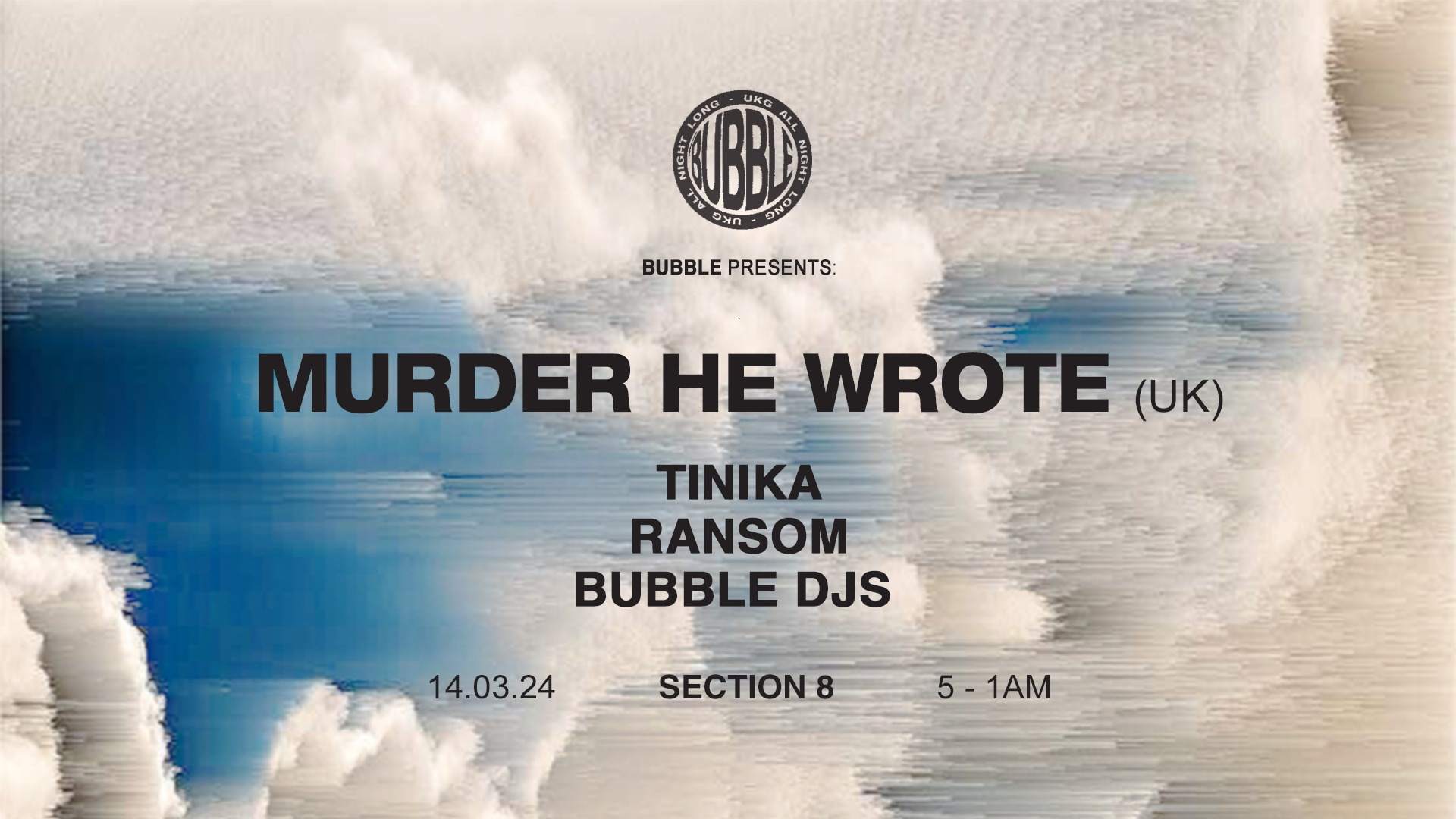 Murder He Wrote at SECTION 8 - フライヤー表