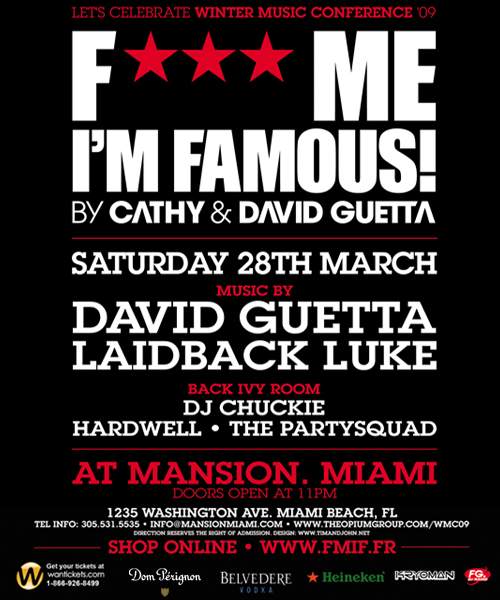 Fuck Me I'M Famous By Cathy & David Guetta - Página frontal