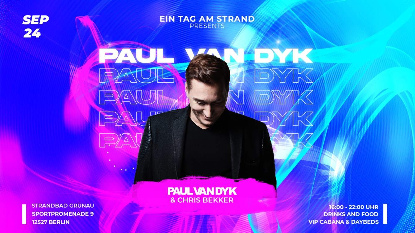 Paul van Dyk Live - Página frontal