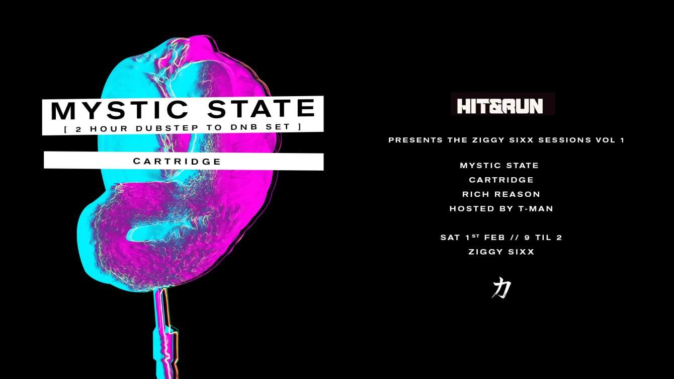 Hit & Run: The Ziggy Sessions Vol 1 with Mystic State - Página frontal