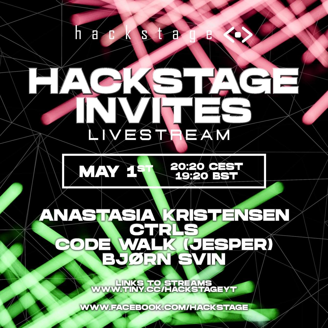 Hackstage Invites (Livestream in Copenhagen) - フライヤー表