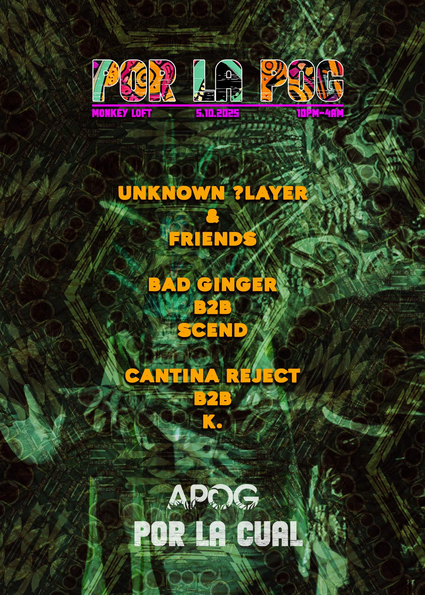 THE REASON WHY presents POR LA CUAL aka POR LA POG at The Monkey Loft ...
