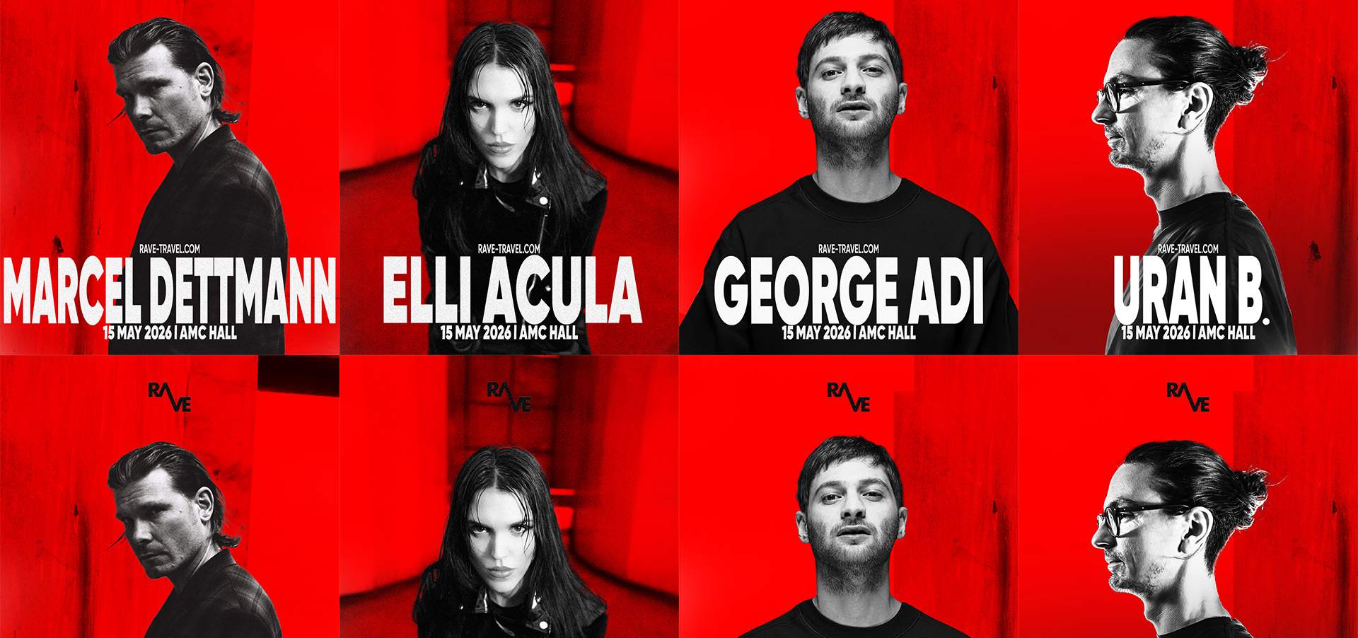RAVE mit Marcel Dettmann, Elli Acula, George Adi dhe Uran B at AMC Hall ...