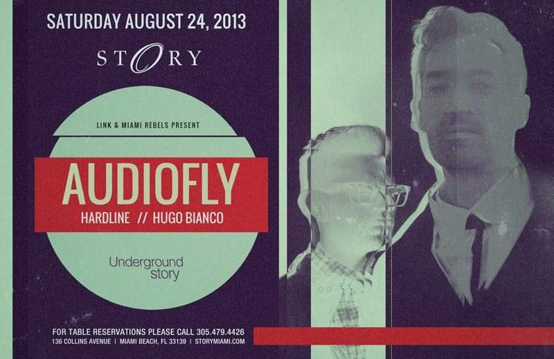 Audiofly at Story presented by LinkMiamiRebels - フライヤー表