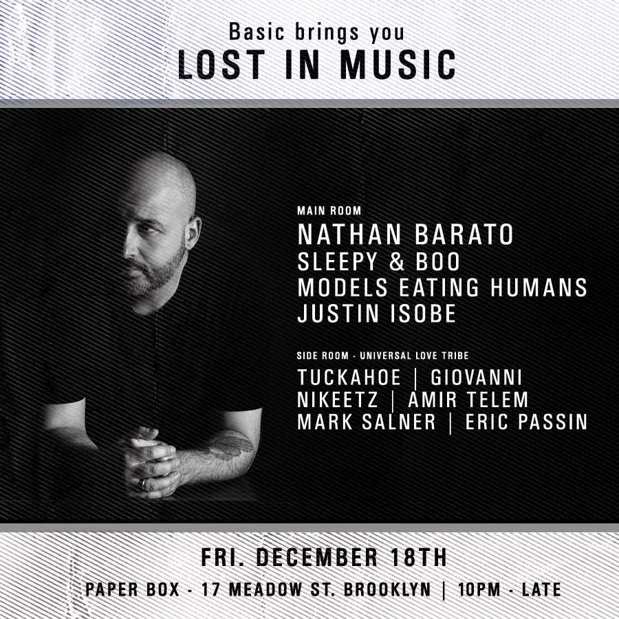 Lost in Music - Nathan Barato, Sleepy & Boo, Models Eating Humans, Justin Isobe, and More - Página frontal