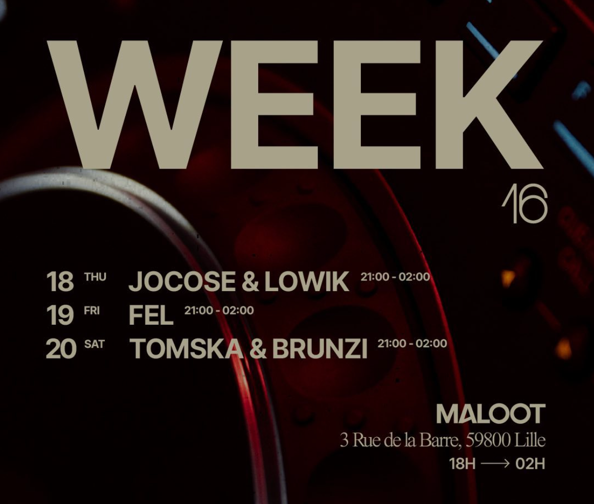 WEEK 16 at Maloot - フライヤー表