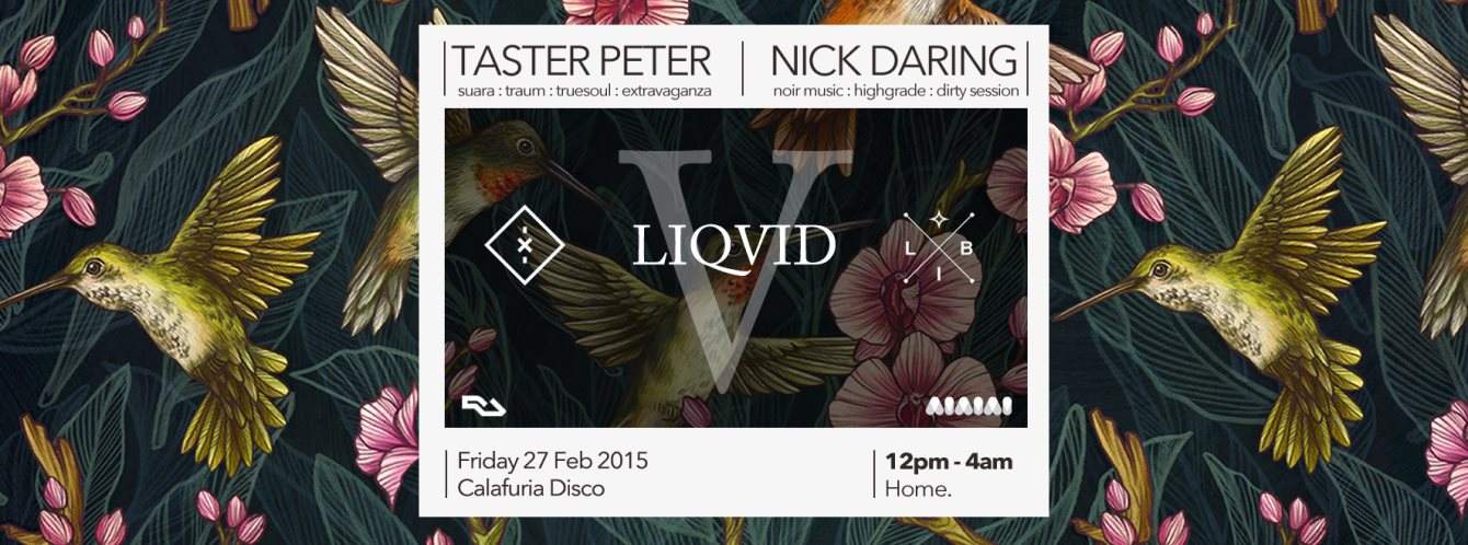 Liqvid presents The New Season / Home with Taster Peter - フライヤー裏