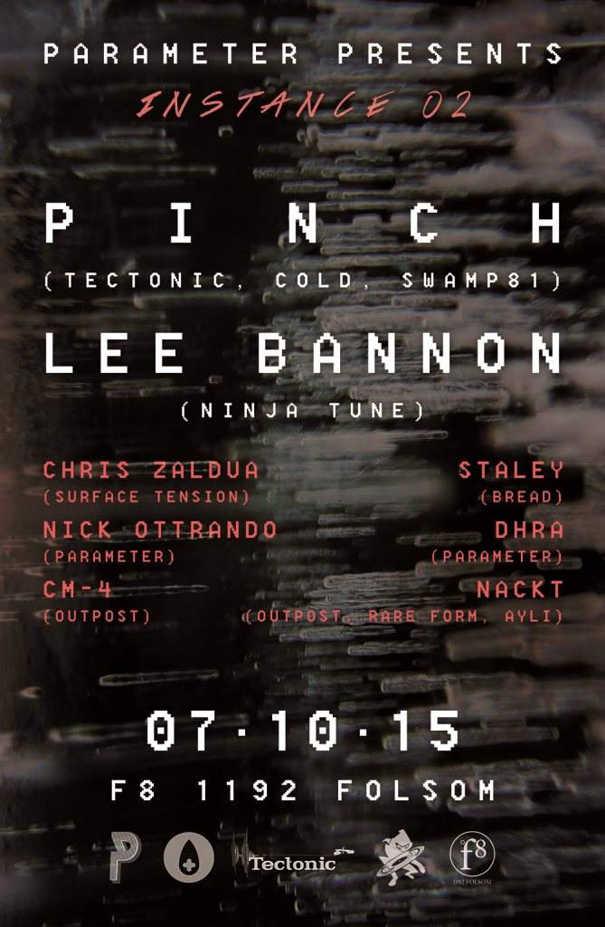 Instance 02: Pinch, Lee Bannon - フライヤー表