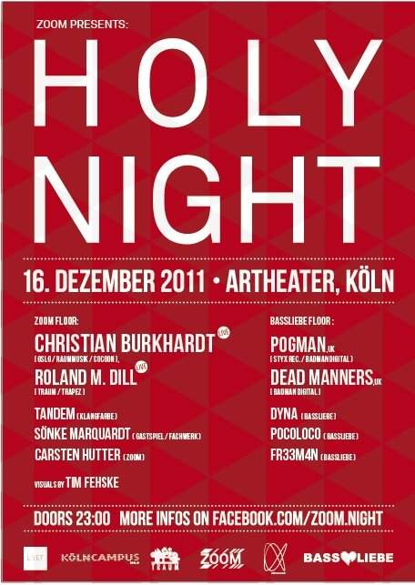 Zoom presents Holy Night Ua. Mit Christian Burkhardt (Live) - フライヤー表