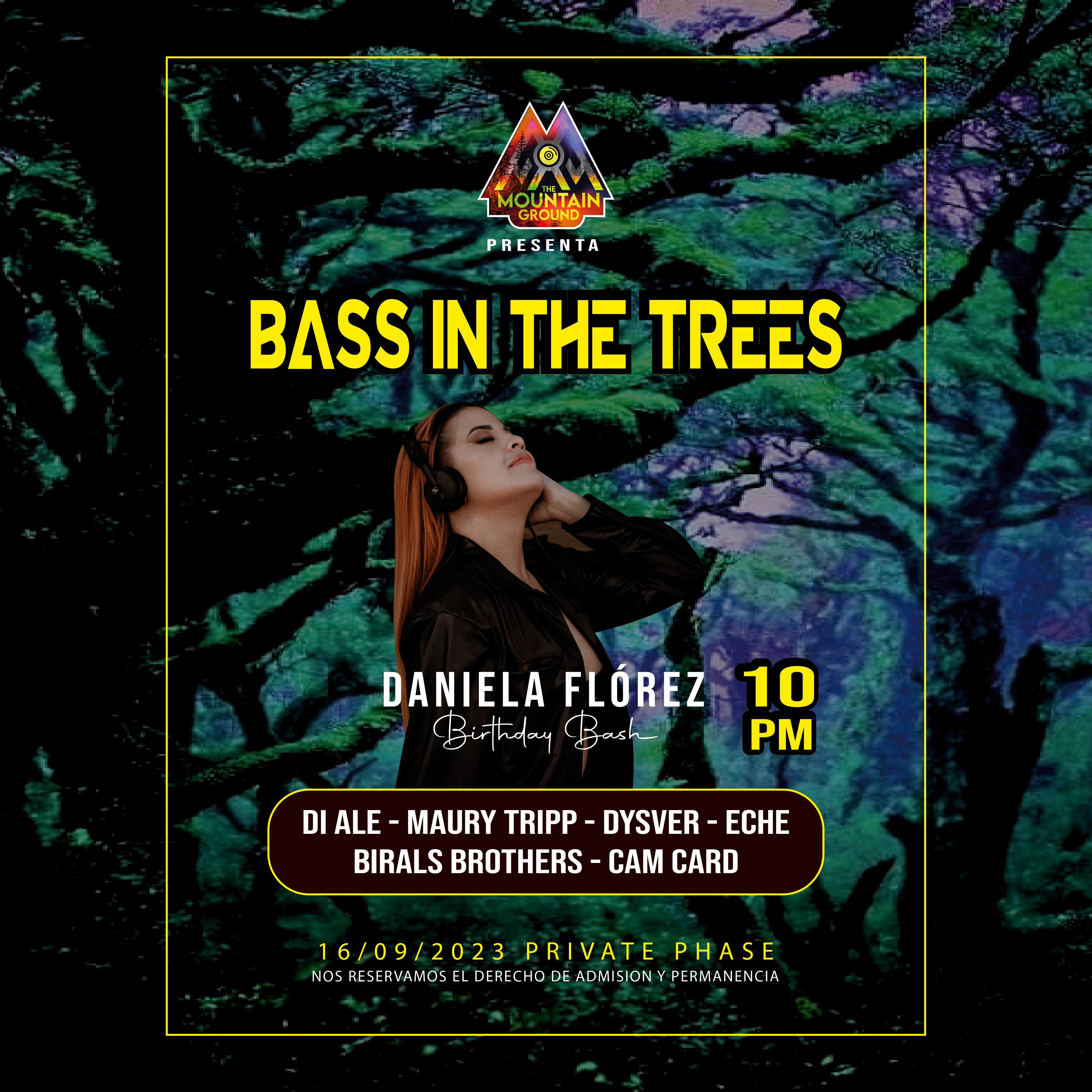 Bass in the trees - フライヤー表
