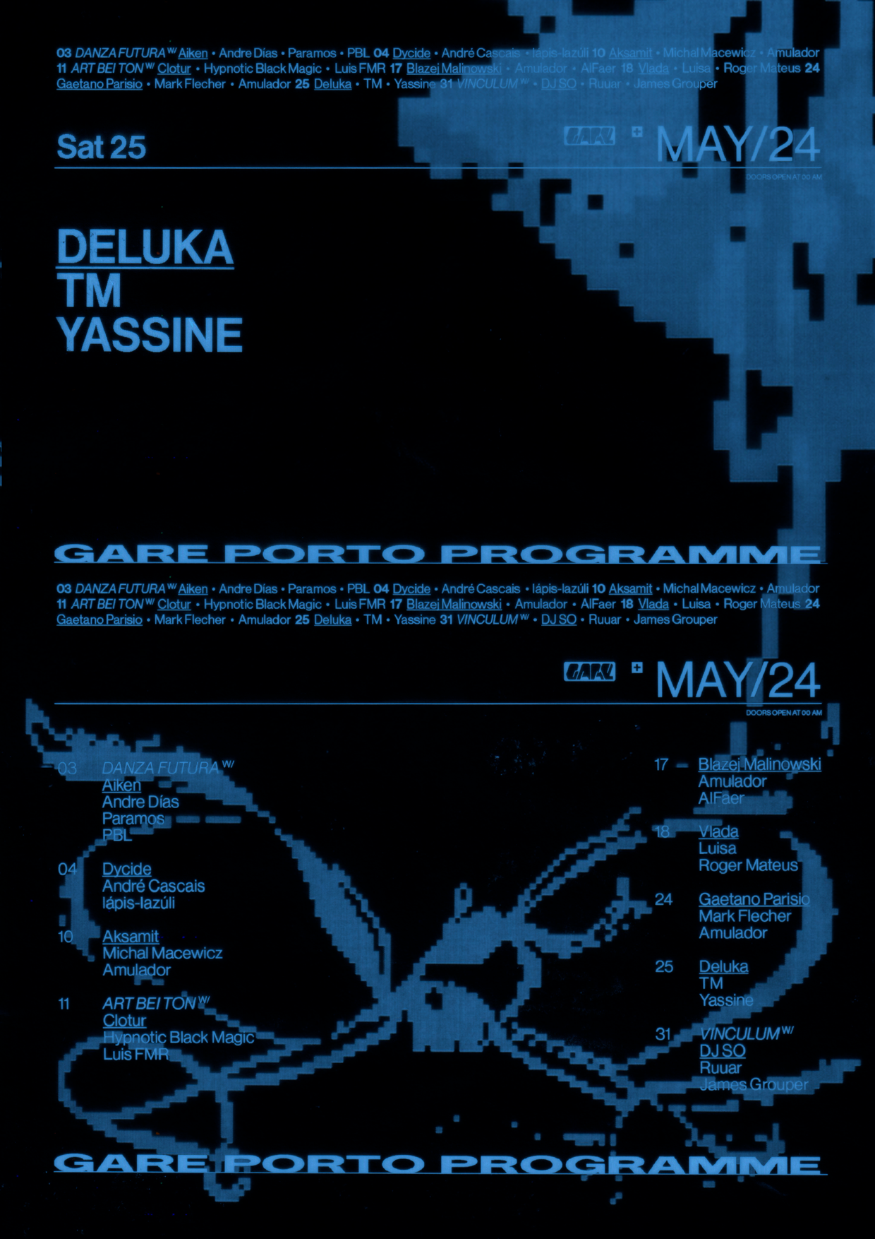Deluka + TM + Yassine - フライヤー表