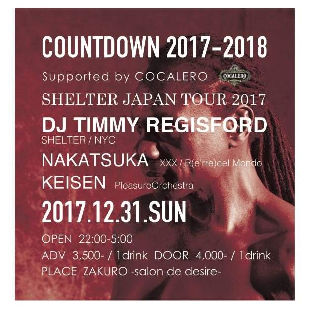 Countdown 2017-2018 Shelter Japan Tour 2017 - フライヤー裏