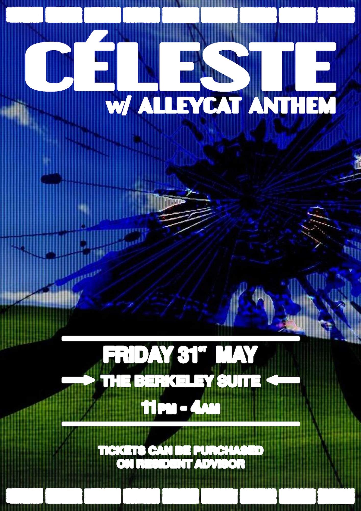 Céleste W/ Alleycat Anthem - フライヤー表