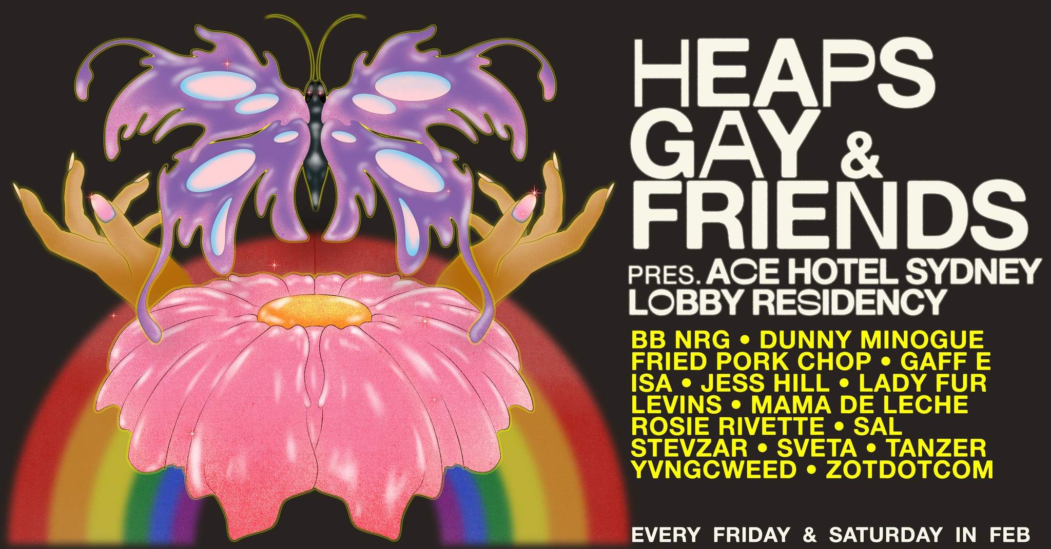 Heaps Gay & Friends @ Ace Hotel Sydney - フライヤー表